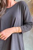 Essential Jersey Layering Long Sleeve Top Chocolate