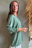 Essential Jersey Layering Long Sleeve Top Khaki
