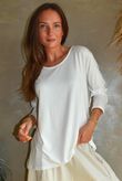 Essential Jersey Layering Long Sleeve Top White