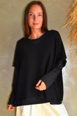 Essential Jersey Layering Long Sleeve Top Black 