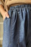 Essential Stretch Flat Front Wide Leg Jean Dark 