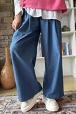 Essential Stretch Flat Front Wide Leg Jean Mid