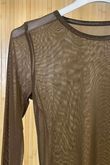 Essential Stretch Mesh Layering Top Brown /20=