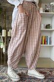 Felix Plaid Shelby Barrel Pant Rose **