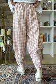 Felix Plaid Shelby Barrel Pant Rose **