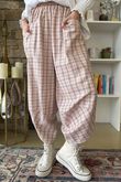 Felix Plaid Shelby Barrel Pant Rose **