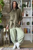 Felix Plaid Shelby Barrel Pant Soft Olive /8=