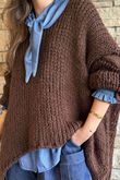 Fisherman Grunge Knit Chocolate