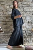 Frame Cotton Classic Pin Tuck Smock Black