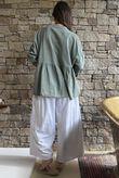 Frame Cotton Classic Pin Tuck Smock Khaki