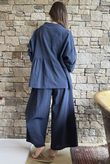 Frame Cotton Classic Pin Tuck Smock Navy