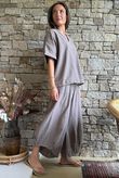 Frame Cotton Nero Pleat Blouse Earth