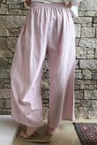 Frame Cotton Shirring Waist Wide Leg Pant Blush