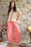 Frame Cotton Slant Pant Coral