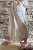 Frame Cotton Slant Pant Stone