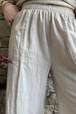 Frame Cotton Slant Pant Stone