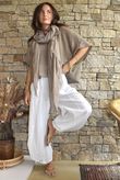 Frame Cotton Slant Pant White