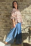 Frisco Deep Cuff Chambray Wide Leg Pant Mid - 