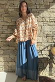 Frisco Deep Cuff Chambray Wide Leg Pant Mid - 