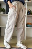 Gaberdine Barrel Pant Stone 