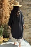 Golden Threads Dobby High Low Shirt Black /10 =