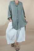 Golden Threads Dobby High Low Shirt Khaki /8 =