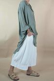 Golden Threads Dobby High Low Shirt Khaki /8 =