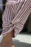 Hamptons Weekend Twist Pant Plum