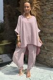 Hamptons Weekend Twist Pant Plum
