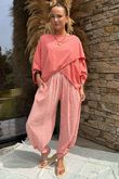 Hamptons Weekend Twist Pant Sherbet Coral