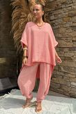 Hamptons Weekend Twist Pant Sherbet Coral