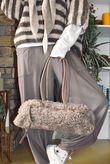 Hicks Shearling Barrel Bag Earth