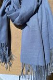 Highland Cotton Cashmere Scarf Denim /20 =