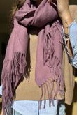 Highland Cotton Cashmere Scarf Dewberry