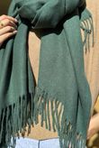 Highland Cotton Cashmere Scarf Racing Green