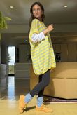 Hoxton Stripe Gilet Yellow Denim