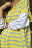 Hoxton Stripe Gilet Yellow Denim