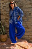 Hush Pillow Cotton Bandana B Boyfriend Shirt Malibu Blue Pre order 12 days 