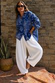 Hush Pillow Cotton Bandana B Boyfriend Shirt Malibu Blue Pre order 12 days 