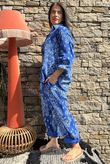 Hush Pillow Cotton Bandana B Boyfriend Shirt Malibu Blue
