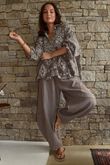 Hush Pillow Cotton Bandana B Boyfriend Shirt Mocha Pre order 12 days