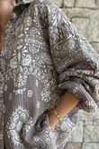 Hush Pillow Cotton Bandana B Boyfriend Shirt Mocha