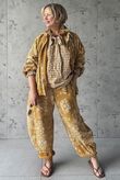 Hush Pillow Cotton Bandana B Boyfriend Shirt Mustard