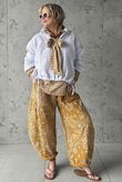 Hush Pillow Cotton Bandana B Classic Barrel Pant Mustard