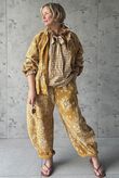 Hush Pillow Cotton Bandana B Classic Barrel Pant Mustard
