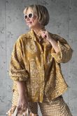 Hush Pillow Cotton Bandana B Boyfriend Shirt Mustard