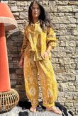 Hush Pillow Cotton Bandana B Boyfriend Shirt Mustard