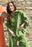 Hush Pillow Cotton Bandana B Boyfriend Shirt Rio Green