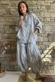 Hush Pillow Cotton Bandana B Classic Barrel Pant Cloud Grey