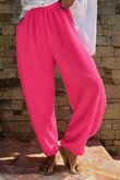 Hush Pillow Cotton Classic Barrel Pant Miami Pink